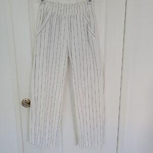 Sienna Sky White and Black Striped Garment